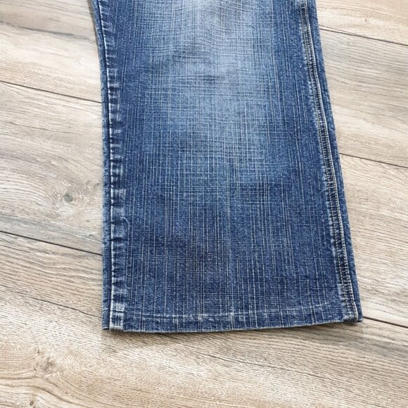 CJ Mens Jeans 36 Waist (ALTERED To 26 Inseam) Denim Medium Wash Wide Leg Blue - Picture 3 of 11
